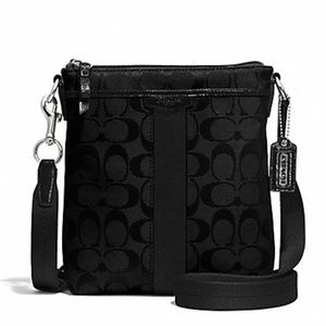Black Coach Signature Crossbody Bag